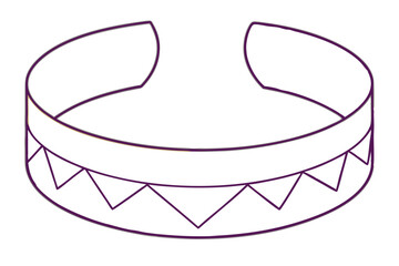 Chic Minimalist Cuff Bracelet Design with Vector Illustration for Everyday Style
