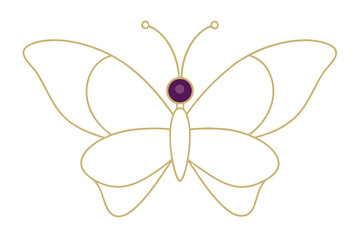 Elegant Vector Illustration of Orative Butterfly Bringing Nature to Life in Your Artwork
