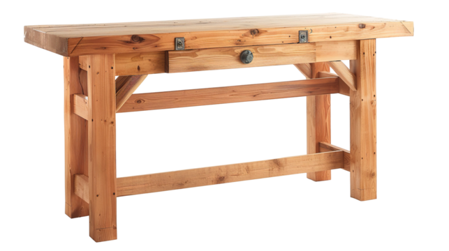 Work bench isolated on transparent background, PNG