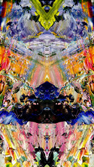 Fototapeta premium Abstract background wallpaper. Ethnic pattern. Mixtures of oil paint. Trendy hand painting canvas. Wall decor and Wall art prints Idea. 3D Texture. Art object