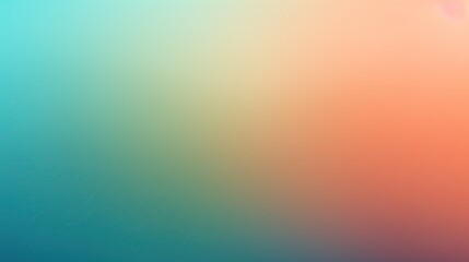 Abstract Blurred Background with Teal and Orange Color Gradient