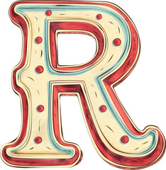 Vintage letter R