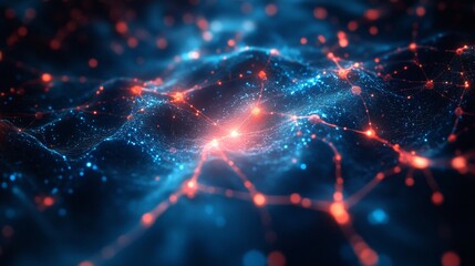 Naklejka premium Abstract Digital Network.