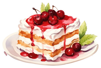 PNG Dessert cream fruit food.