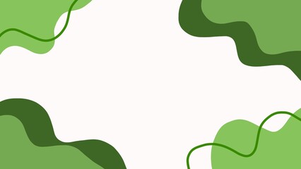 Abstract background with organic shapes and hand drawn lines in pastel colors.