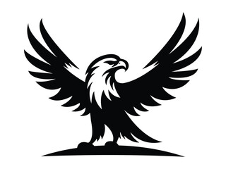 Abstract Eagle Logo Template - High-Quality Vector