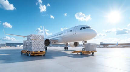 Aerial Cargo Management at Busy Airport