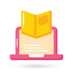 Handphone with headphones or headset icon logo. Concept for online audiobook , radio, listening to podcasts, online learning, e-books in audio format.