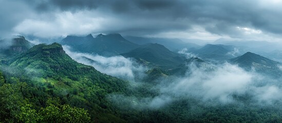 Misty Mountain Landscape