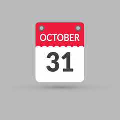 October 31 calendar Date, Month icon
