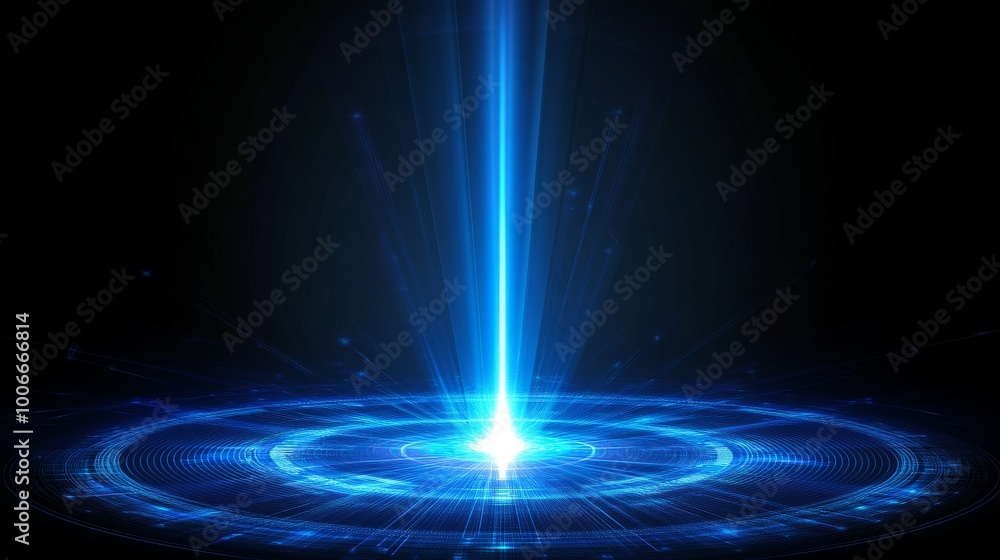 Poster circle hud interfaces. hi-tech hologram buttons. digital data network protection. future technology 