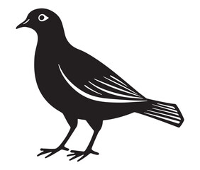 Illustration of a bird, Vector birds, Silhouette of a bird