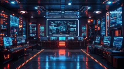 Futuristic Server Room.