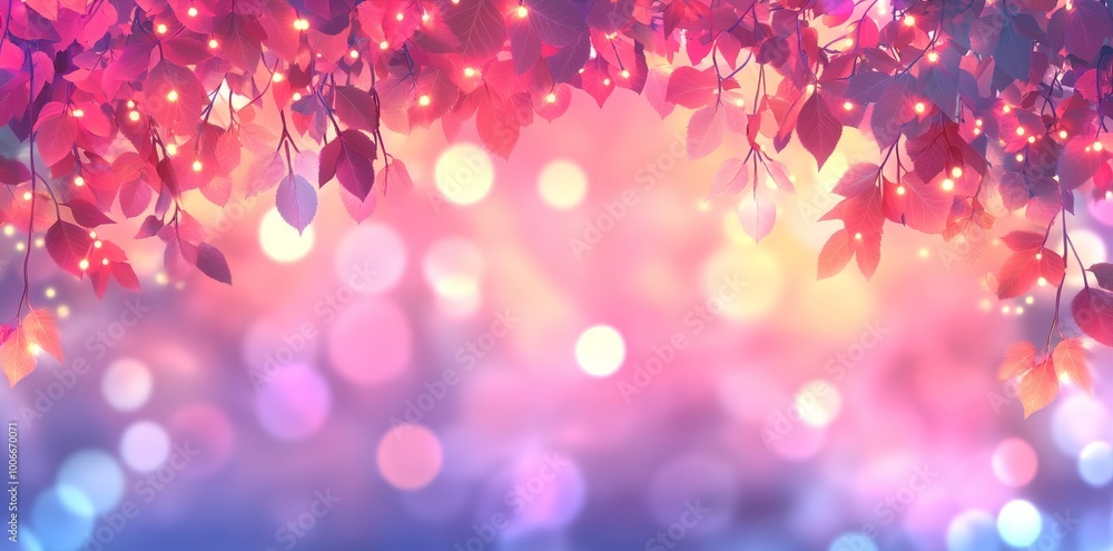 Aufkleber the image is a beautiful abstract autumn background with copyspace and falling leaves. it is availab