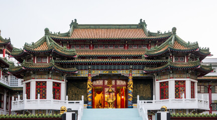 Obraz premium A Temple in Tainan, Taiwan.