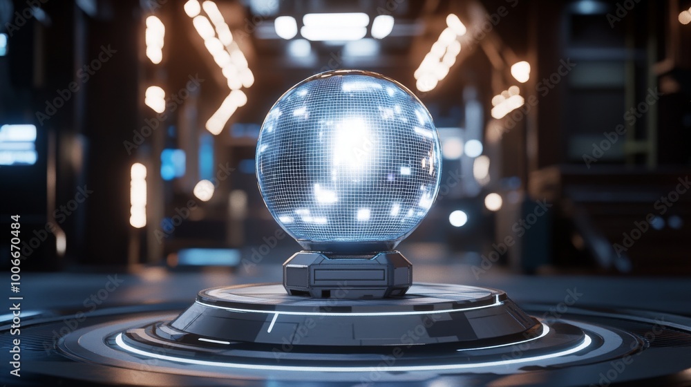 Aufkleber ui and gui virtualization. holograms and portals, sci-fi futuristic technology, and a bright project