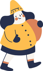 People in Winter Suits