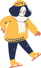 People in Winter Suits