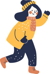 People in Winter Suits