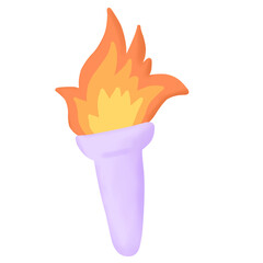 Torch icon clipart cartoon