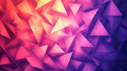 Dynamic Abstract Triangles in Gradient Colors for Modern Backgrounds and Wallpapers