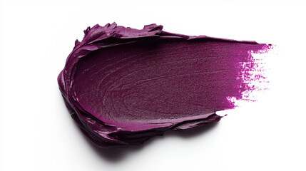 a single, elegant swatch of magenta purple lipstick on white background, with soft color gradients and subtle sheen to highlight the texture and glossiness of lip makeup