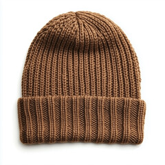 Fototapeta premium knitted wool cap isolated on white