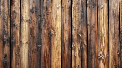  Wall made of wood. Wooden panels made from slats. Texture of vertical timber lines. Modern interior design from planks. Decorative surface for the construction of fences and facades. 