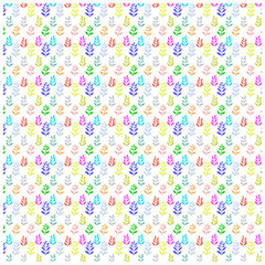 Vibrant Botanical Seamless Pattern Design