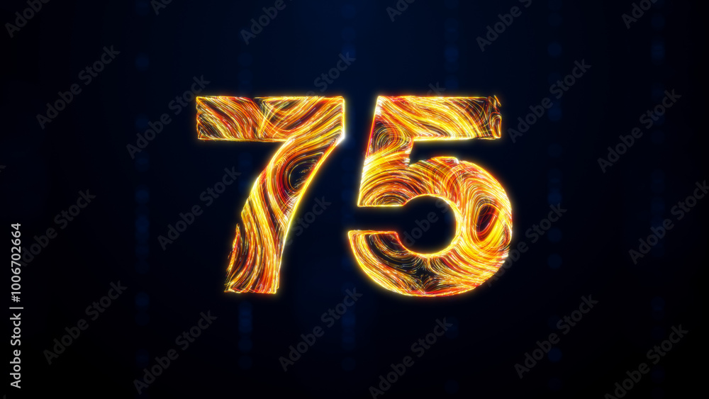Poster a glowing 