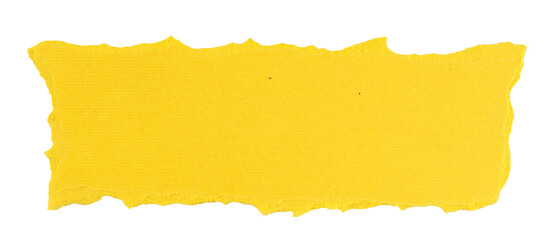 yellow torn paper in a rectangle shape, ripped paper sheet, grunge textured sign, label, banner...
