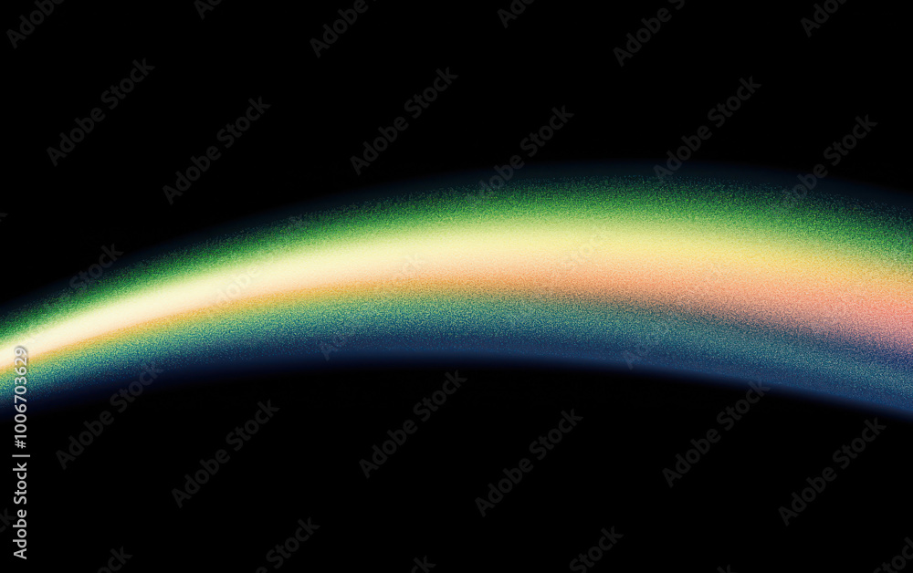 Poster a stunning abstract representation of a colorful spectrum stretching across a dark background, perfe