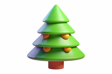 Obraz premium Seamless Flat Vector Background of a Cartoon Christmas Tree Made from Sustainable Materials for Eco-Friendly Design with Space for Text