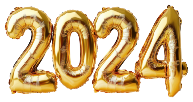 PNG 2024 balloons year foil.