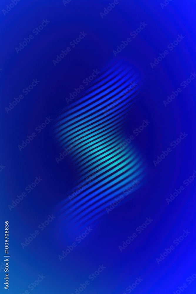 Poster abstract blue background featuring smooth curves and wavy lines, creating a calming and modern aesth