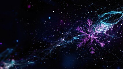 Naklejka premium Abstract Snowflake