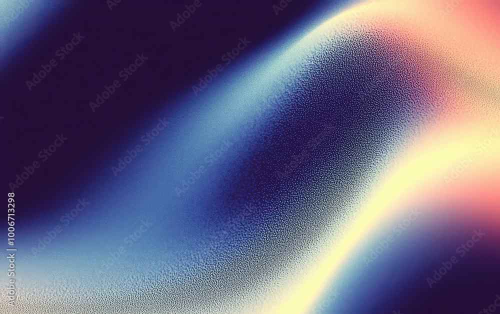 Poster An abstract wave pattern featuring soft gradients and smooth transitions in vibrant colors, creating a serene and dynamic visual experience.