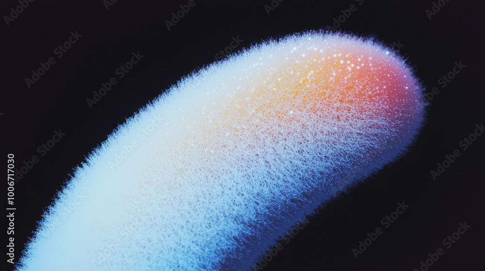 Poster abstract close-up of a colorful, fuzzy aesthetic with vibrant hues and soft textures creating a drea