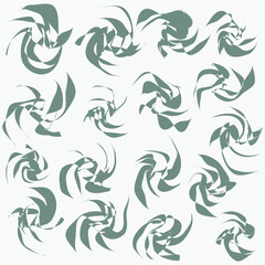 Drawn shapes and lines. Vector set. Use for illustrations and design of texts, articles, slide shows.