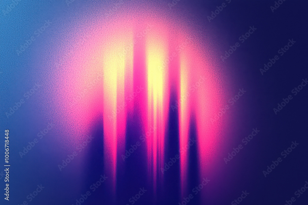 Poster a stunning gradient of vibrant colors creating an abstract light effect, ideal for backgrounds or ar