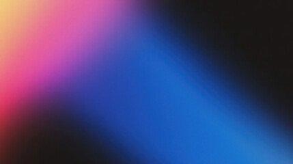 Abstract light streaks in vibrant colors of pink, blue, and black background, creating a dynamic and contemporary artistic composition.