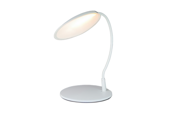 Modern desk lamp with a sleek design, perfect for home office or study. Provides focused light for reading and work.