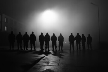 Fototapeta premium Misty Night Gathering