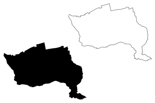 Blida City (People's Democratic Republic of Algeria, Blida Province) map vector illustration, scribble sketch City of Blida map