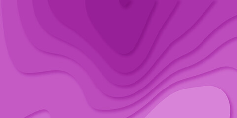 Vector pink art papercut design Topographic geometric map relief texture with curved layers. Abstract luxury black modern 3d papercut, topography map circle and wave line smooth.