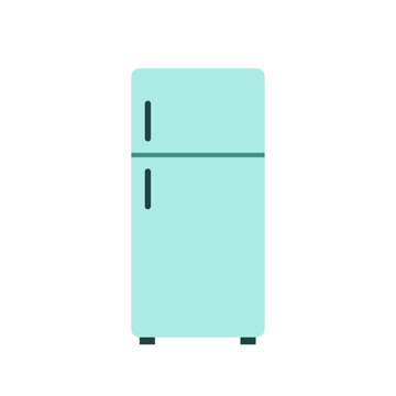 fridge isolated on white