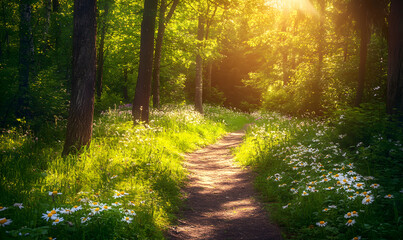 Obraz premium Stunning Nature Landscapes: Mountains, Forests, Oceans, and Serene Vistas.