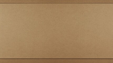Fototapeta premium A plain brown paper background texture with a thin dark border.