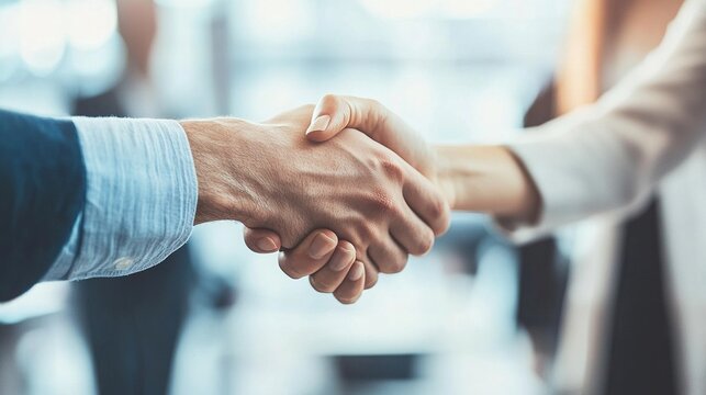 Trust, handshake and business people in office for deal, welcome or onboarding for b2b collaboration. Partnership, teamwork and shaking hands for agreement, consulting or introduction in meeting
