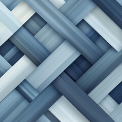 Obraz premium Textured geometric pattern in blue tones with intersecting diagonal lines 